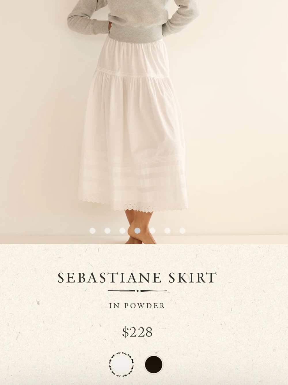 Dôen Sebastiane Tiered Midi Skirt - Picture 7 of 10